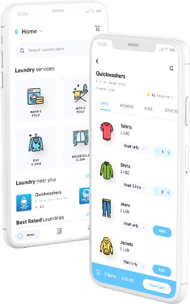 Wordpress based WashHub App (7 Apps)